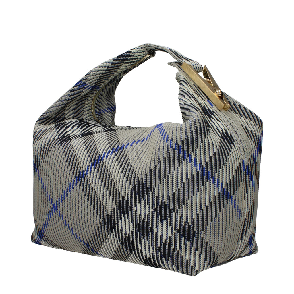 Sac à main en polyamide vert de Burberry, avec détails élégants et logo de la marque visible.