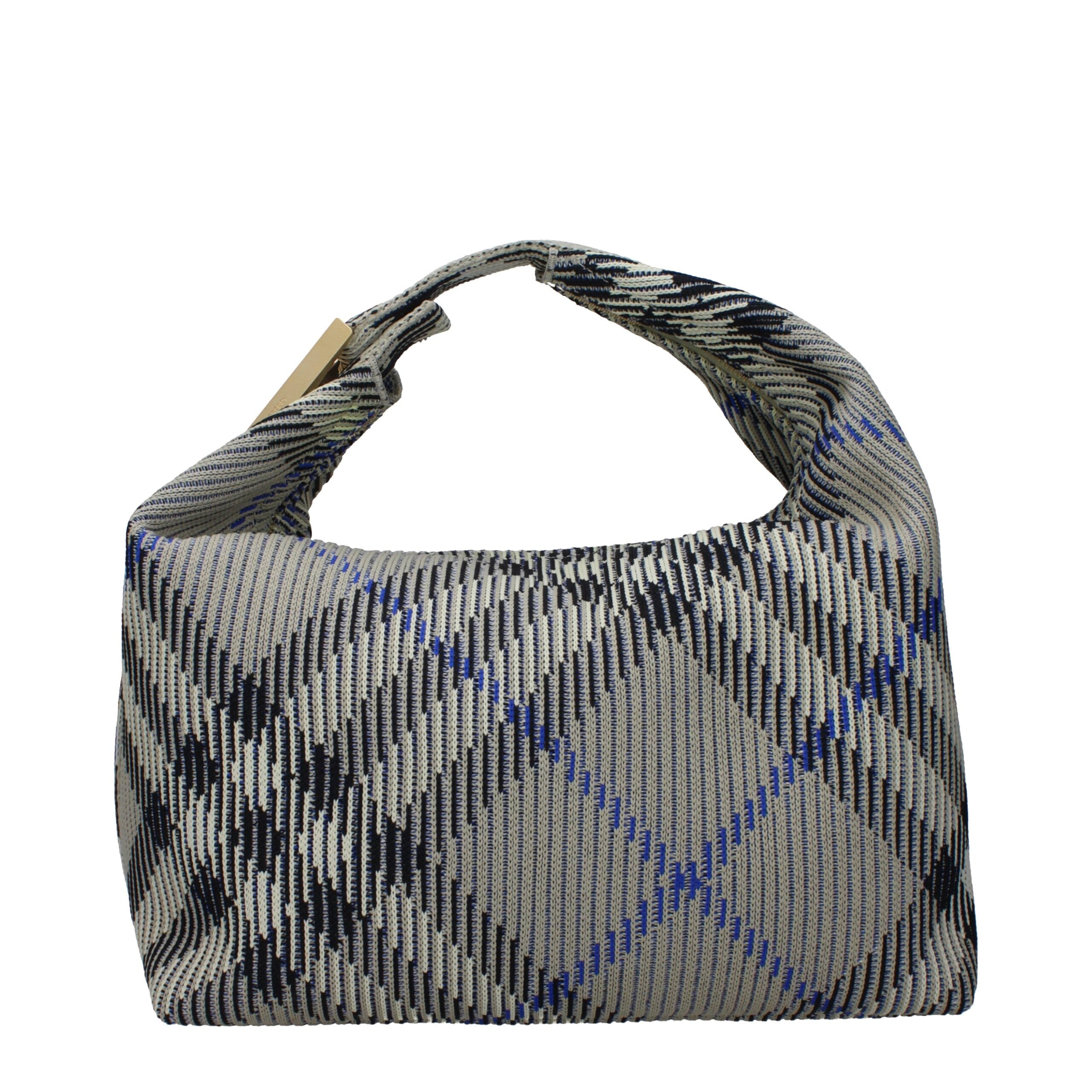 Sac à main Burberry en polyamide vert, avec détails élégants et design sophistiqué, visible en gros plan.
