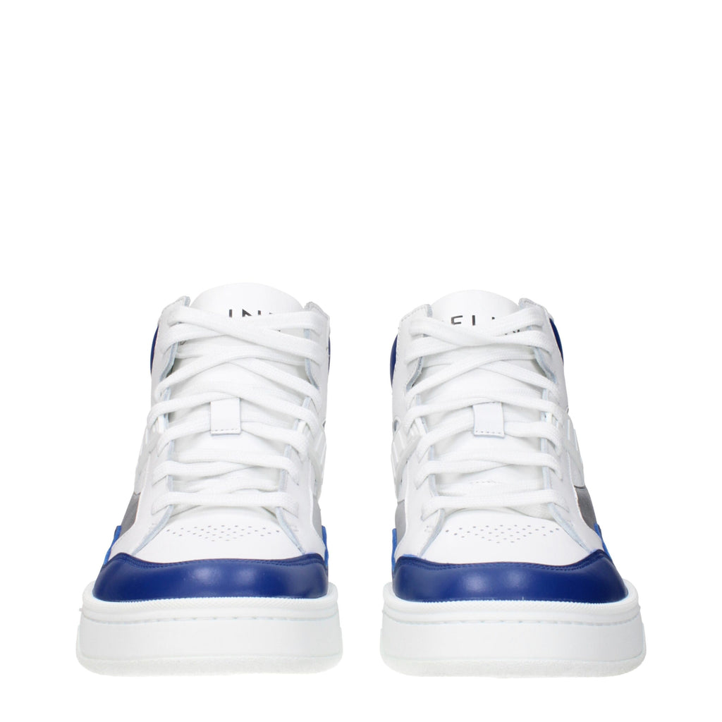 Chaussures de sport blanches en cuir Celine, baskets athlétiques élégantes avec semelle blanche et design moderne.