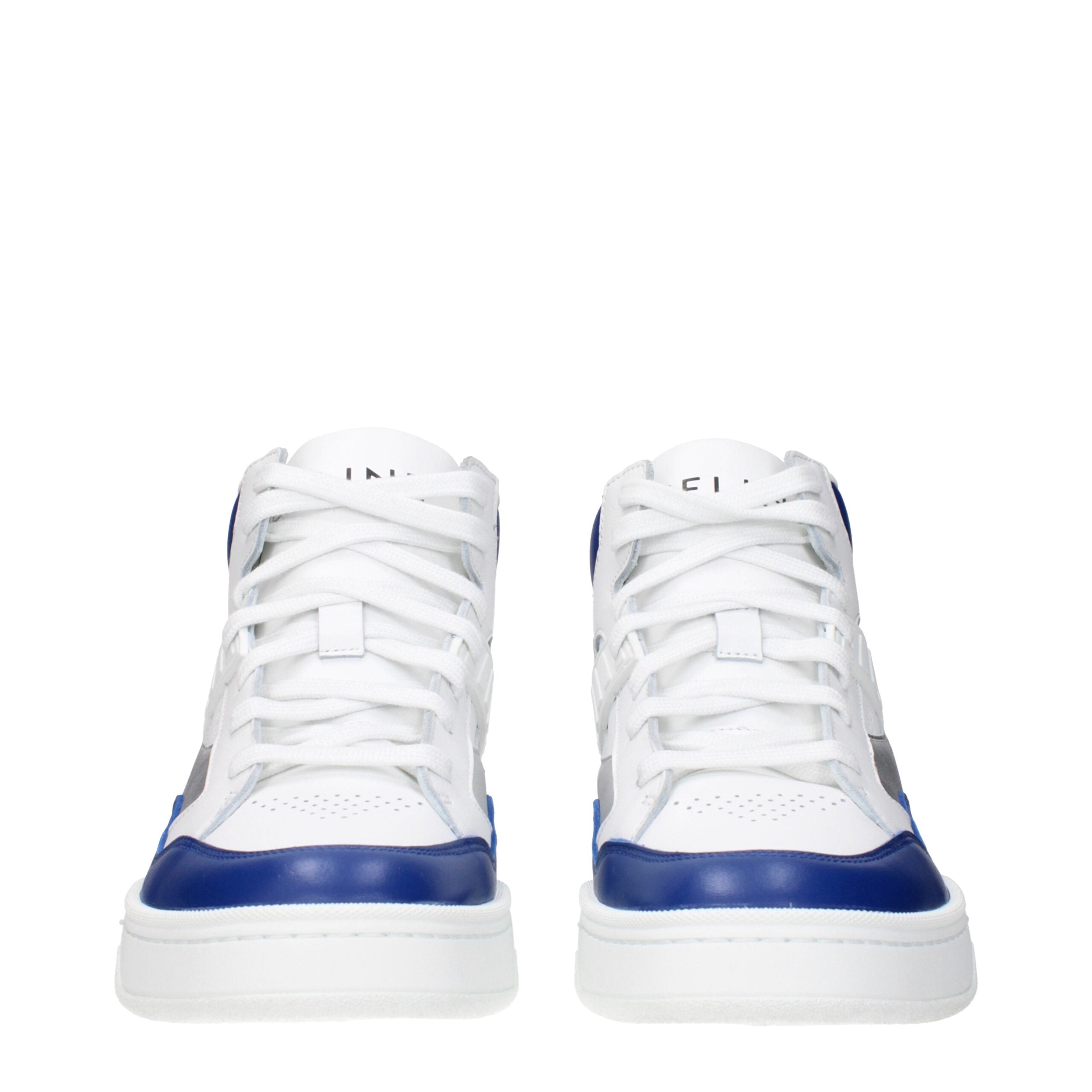Chaussures de sport blanches en cuir Celine, baskets athlétiques élégantes avec semelle blanche et design moderne.