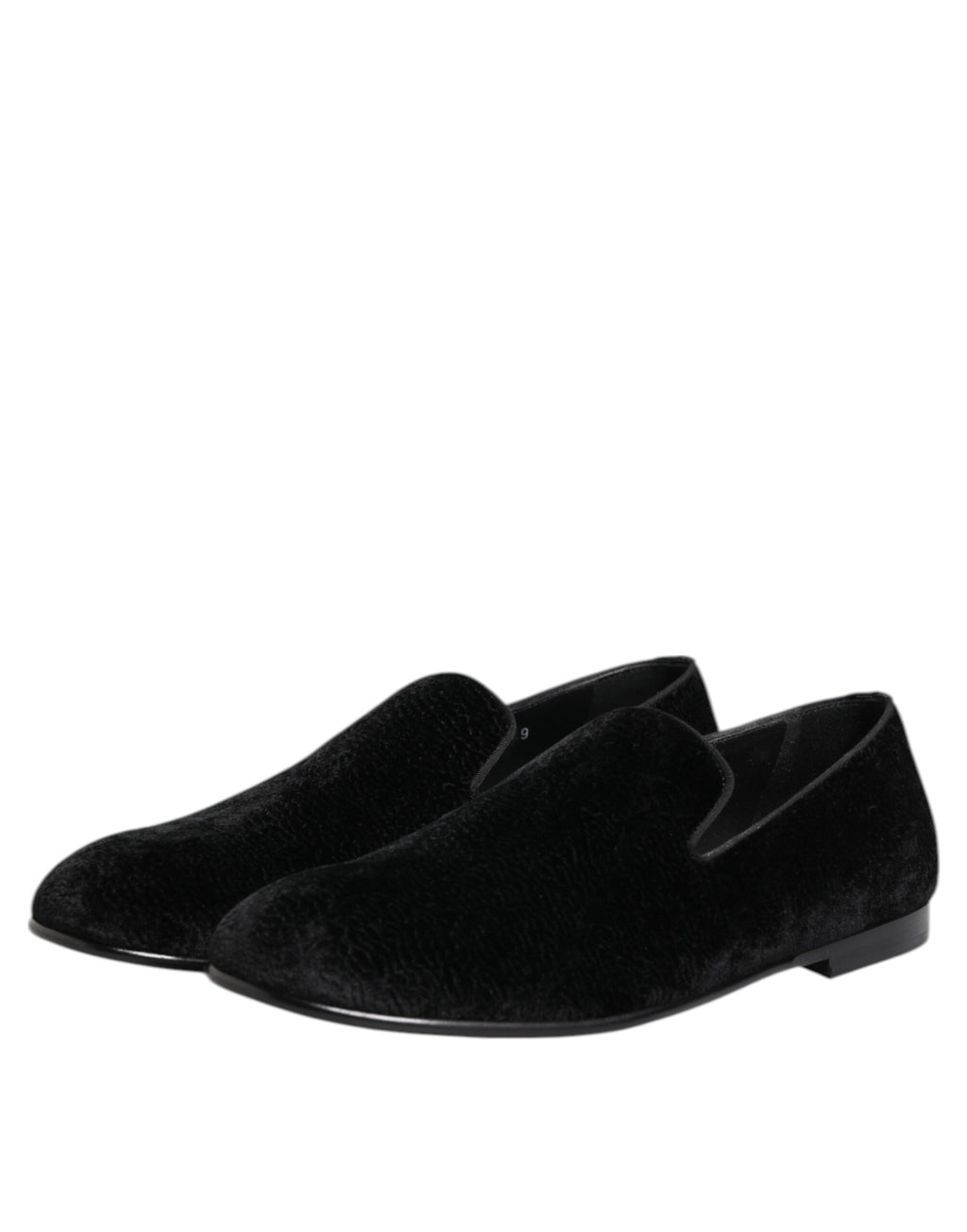 Chaussures formelles hommes Dolce & Gabbana en jacquard noir, mocassins élégants pour occasion spéciale