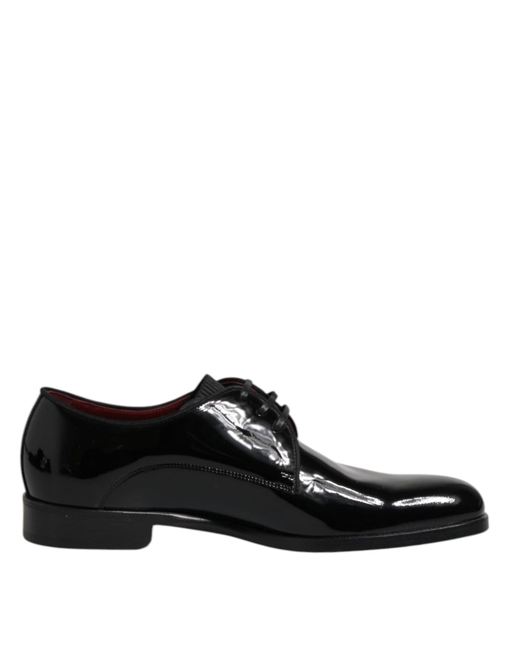 Chaussures derby en cuir noir Dolce & Gabbana pour homme, lacets, style formel, semelle en cuir élégante.