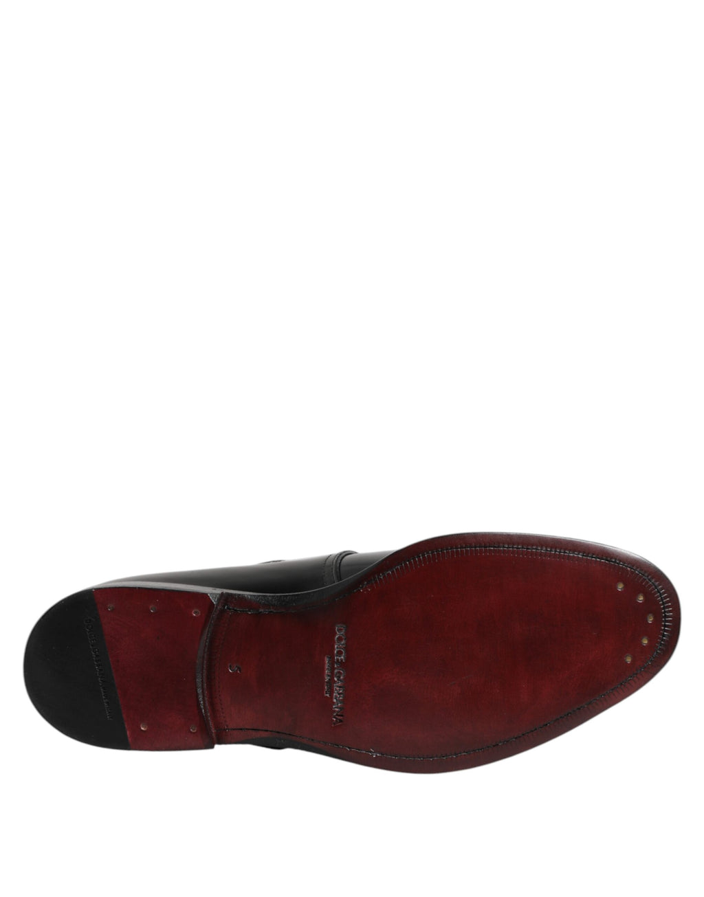 Chaussures derby Dolce & Gabbana en cuir noir avec bride monk, chaussures formelles élégantes pour homme.