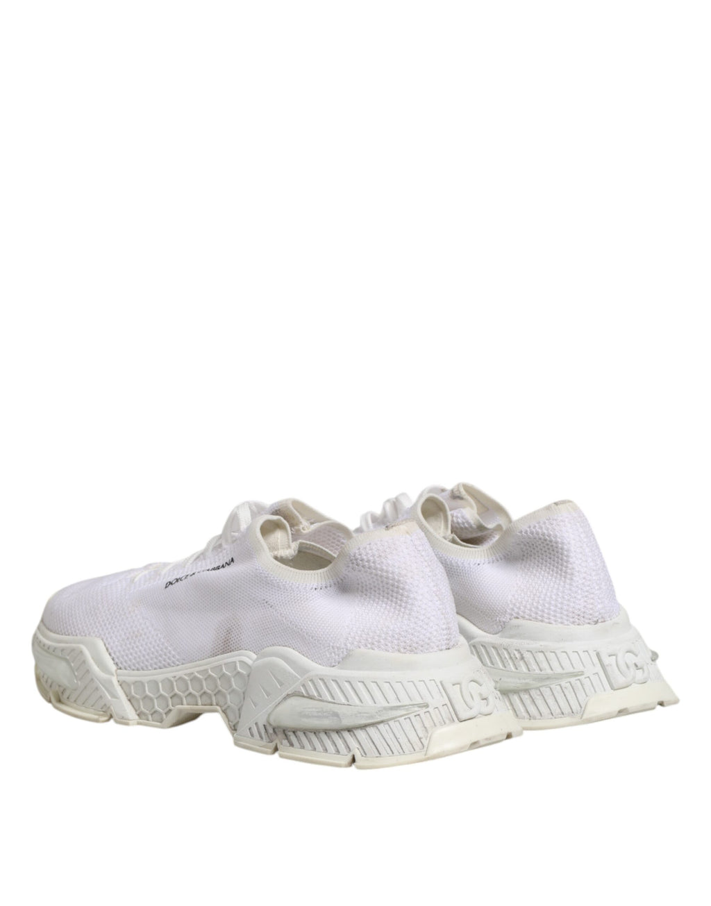 Chaussures sneakers basses blanches Dolce & Gabbana Airmaster pour hommes, design moderne et confortable.