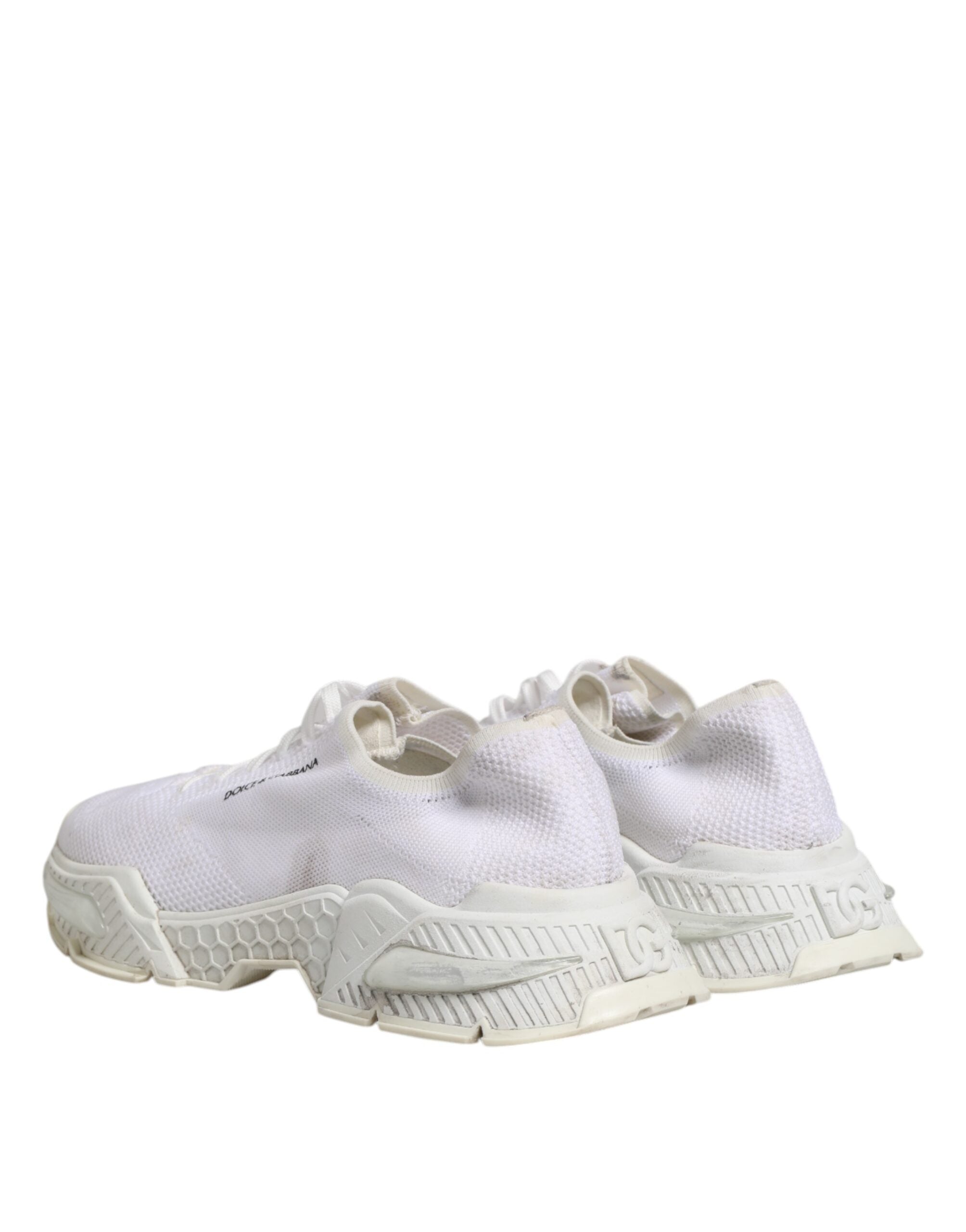 Chaussures sneakers basses blanches Dolce & Gabbana Airmaster pour hommes, design moderne et confortable.