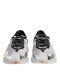 Chaussures Dolce & Gabbana NS1 en nylon argent et noir, baskets basses élégantes pour homme.