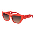 Lunettes de soleil en plastique multicolores Guess avec monture rectangulaire et verres teintés pour un style tendance.