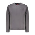 Sweat-shirt en coton gris pour homme de la marque Tommy Hilfiger, avec logo discret sur la poitrine.