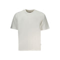 T-shirt blanc en coton pour homme de la marque Guess Jeans, coupe classique, visible sur un mannequin.