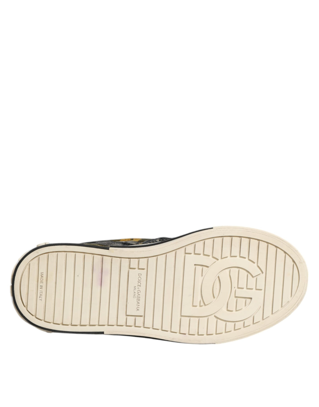 Chaussures sneakers Dolce & Gabbana Portofino à carreaux tartan multicolores, style décontracté et tendance pour homme.
