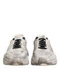 Chaussures sneakers basses blanches Dolce & Gabbana Daymaster pour hommes, vue de face.