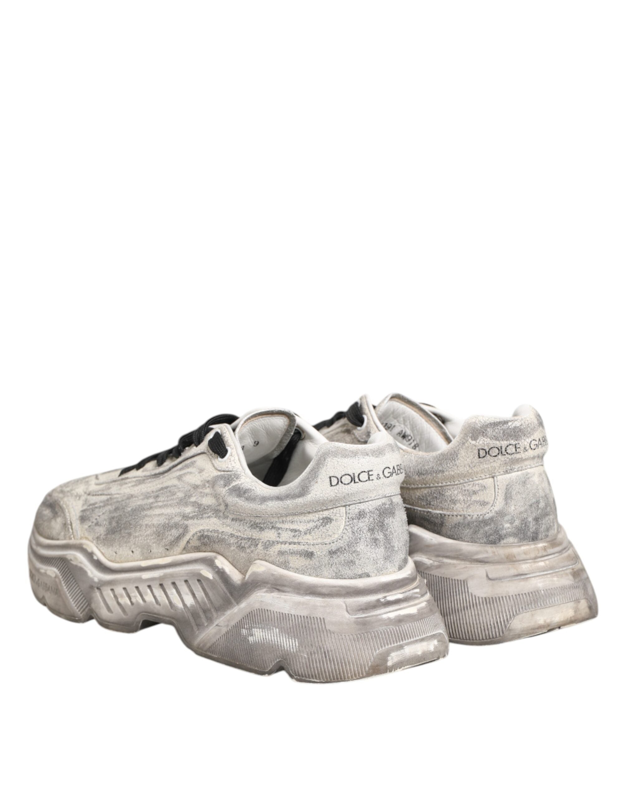 Chaussures sneakers basses blanches Dolce & Gabbana Daymaster pour hommes, style décontracté et design élégant