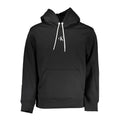 Sweat-shirt pour homme Calvin Klein en polyester noir, décontracté avec logo Calvin Klein visible sur le devant.