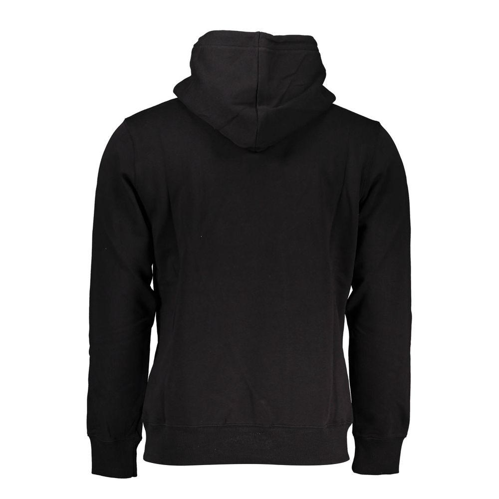 Pull pour homme Calvin Klein en coton noir, doux et confortable, avec col rond et logo discret sur la poitrine.