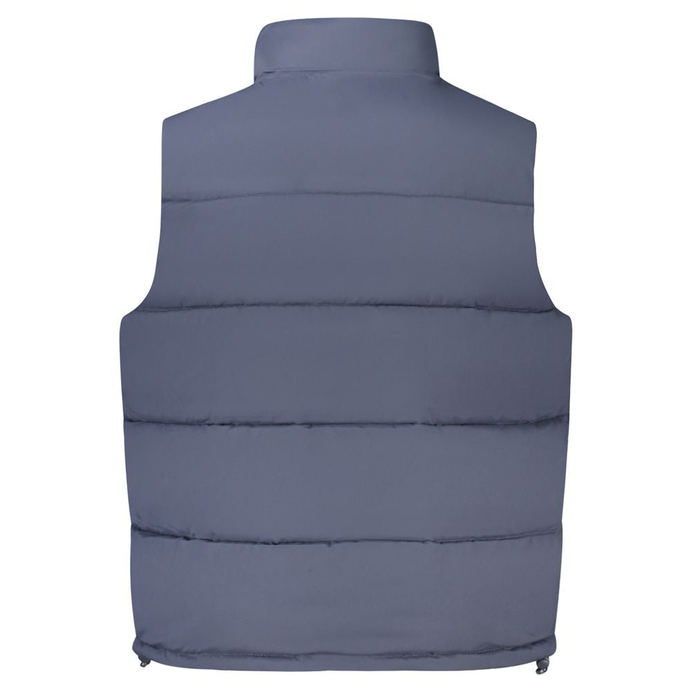 Veste sans manches en polyester bleu de Guess Jeans pour homme, style décontracté et moderne, visible sur l'image.