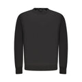 Pull en laine noir pour homme de Guess Jeans, pull à col rond avec logo Guess, élégant et chaud pour hommes.