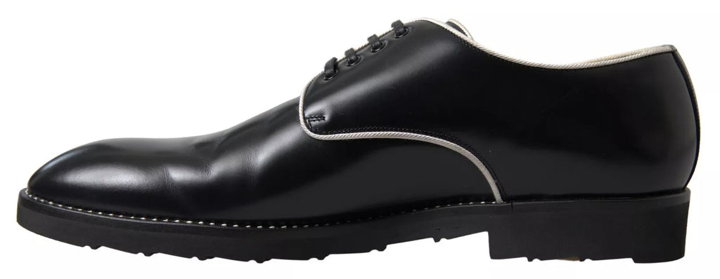 Chaussures formelles en cuir noir et blanc de Dolce & Gabbana, élégantes et sophistiquées pour occasion spéciale