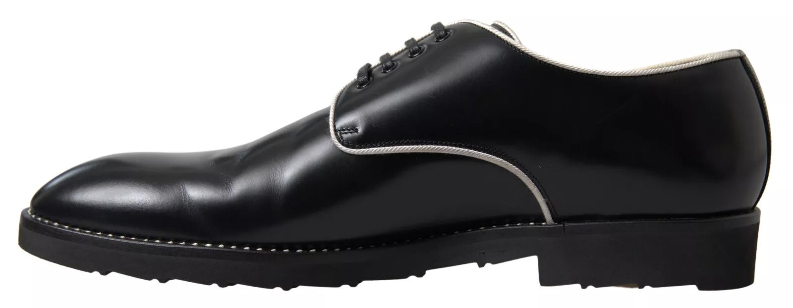 Chaussures formelles en cuir noir et blanc de Dolce & Gabbana, élégantes et sophistiquées pour occasion spéciale