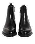 Bottes Chelsea en cuir noir de moyenne hauteur pour femme de Dolce & Gabbana, style élégant et moderne