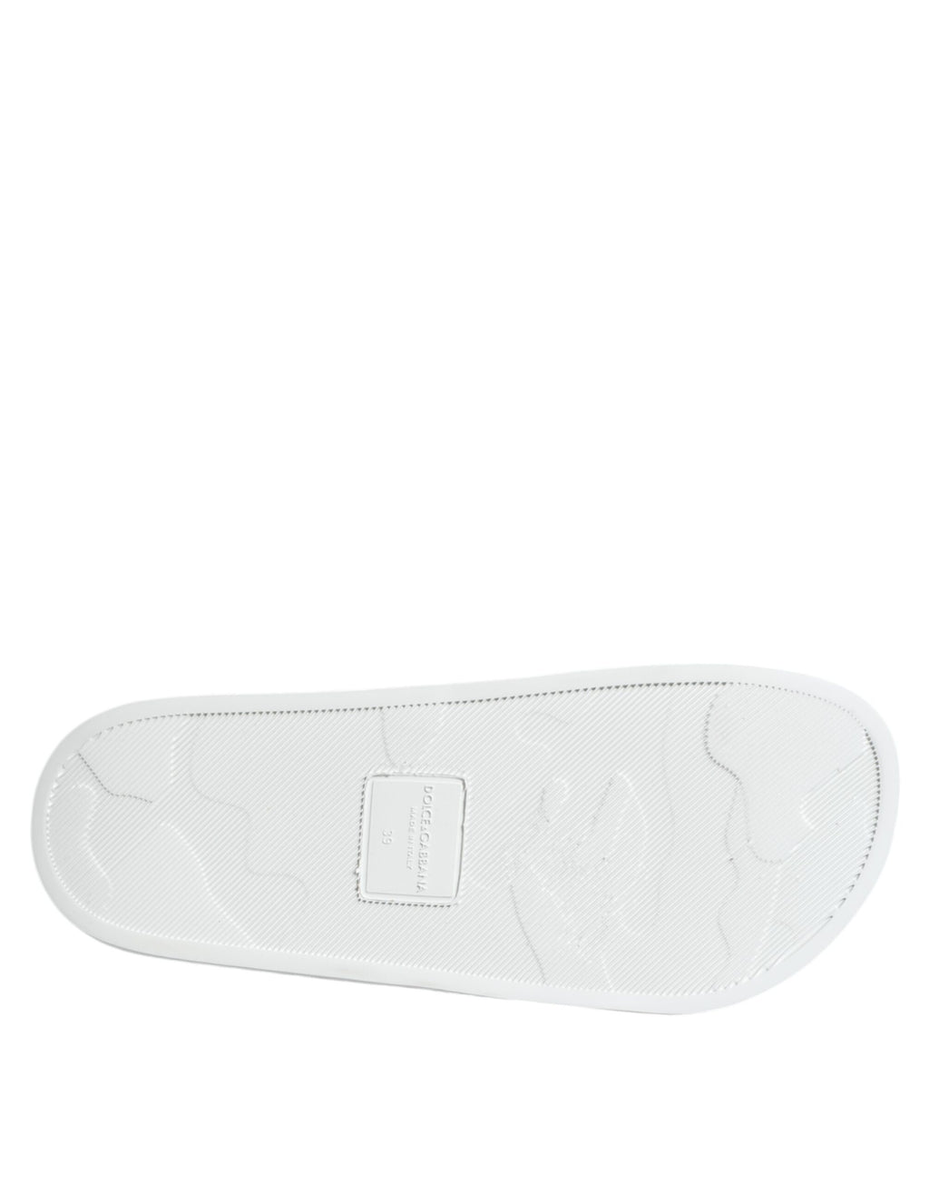 Sandales en cuir blanc et noir Dolce & Gabbana pour la plage, chaussures élégantes et confortables pour l'été.