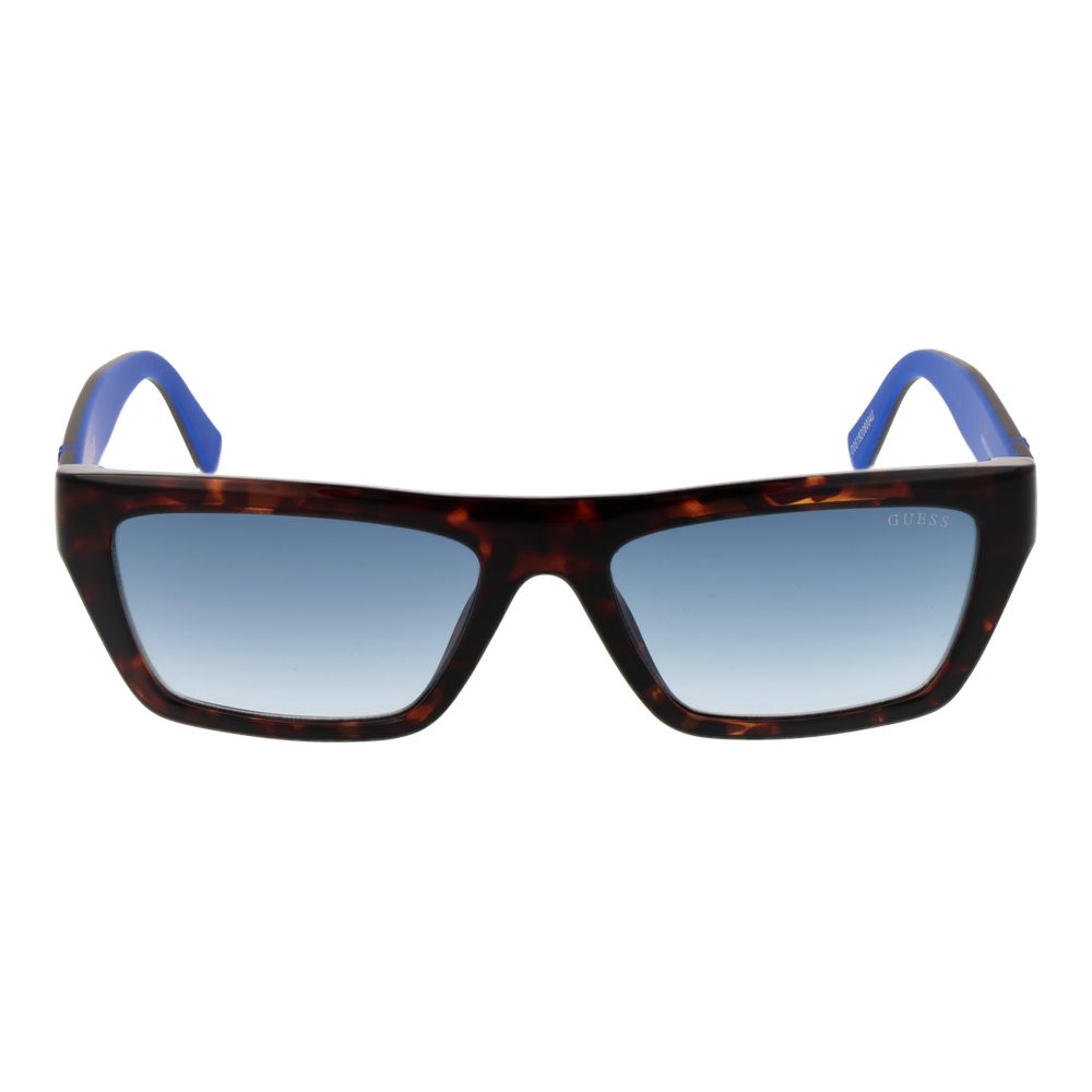 Lunettes de soleil en plastique marron Guess avec monture élégante, idéales pour un style tendance et protecteur contre le soleil.