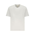 T-shirt blanc en coton pour homme de la marque Calvin Klein, coupe classique, col rond et logo discret sur la poitrine.