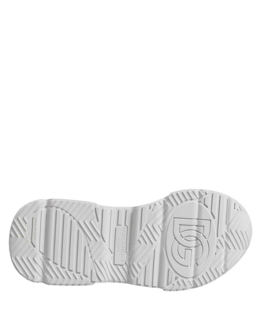 Chaussures basses en cuir blanc Dolce & Gabbana Daymaster, sneakers élégants pour un style décontracté.