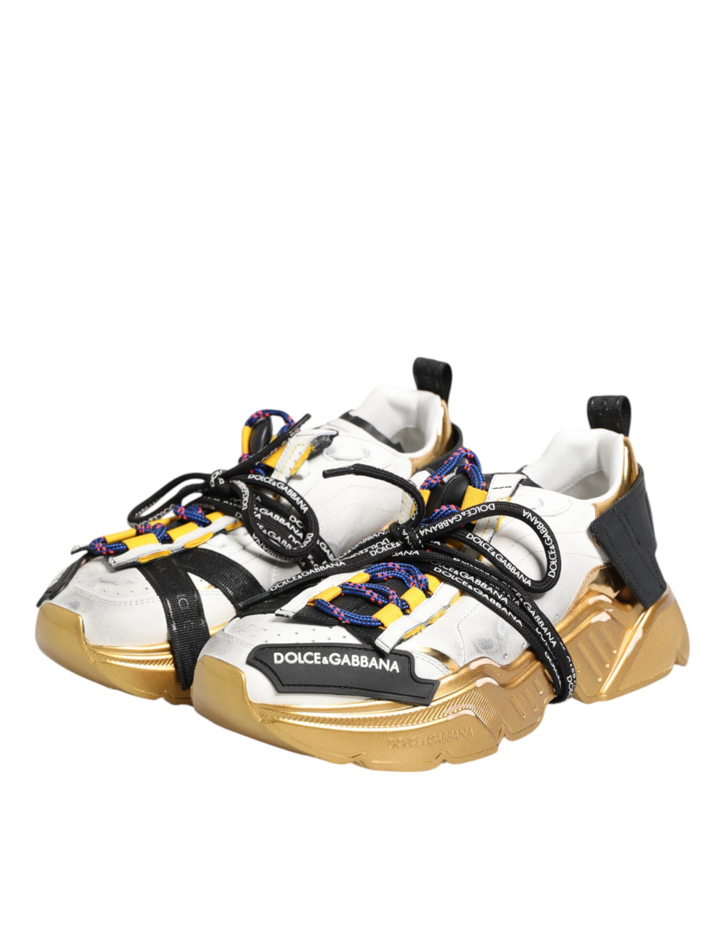 Chaussures basses Daymaster multicolores de Dolce & Gabbana, baskets décontractées avec design vif et coloré.