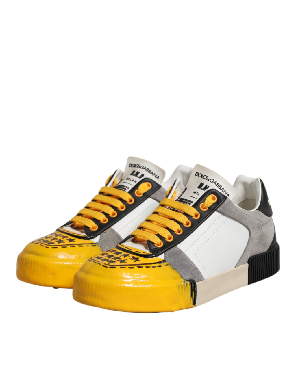 Chaussures basses multicolores Dolce & Gabbana Miami, sneakers tendance avec design coloré et moderne.