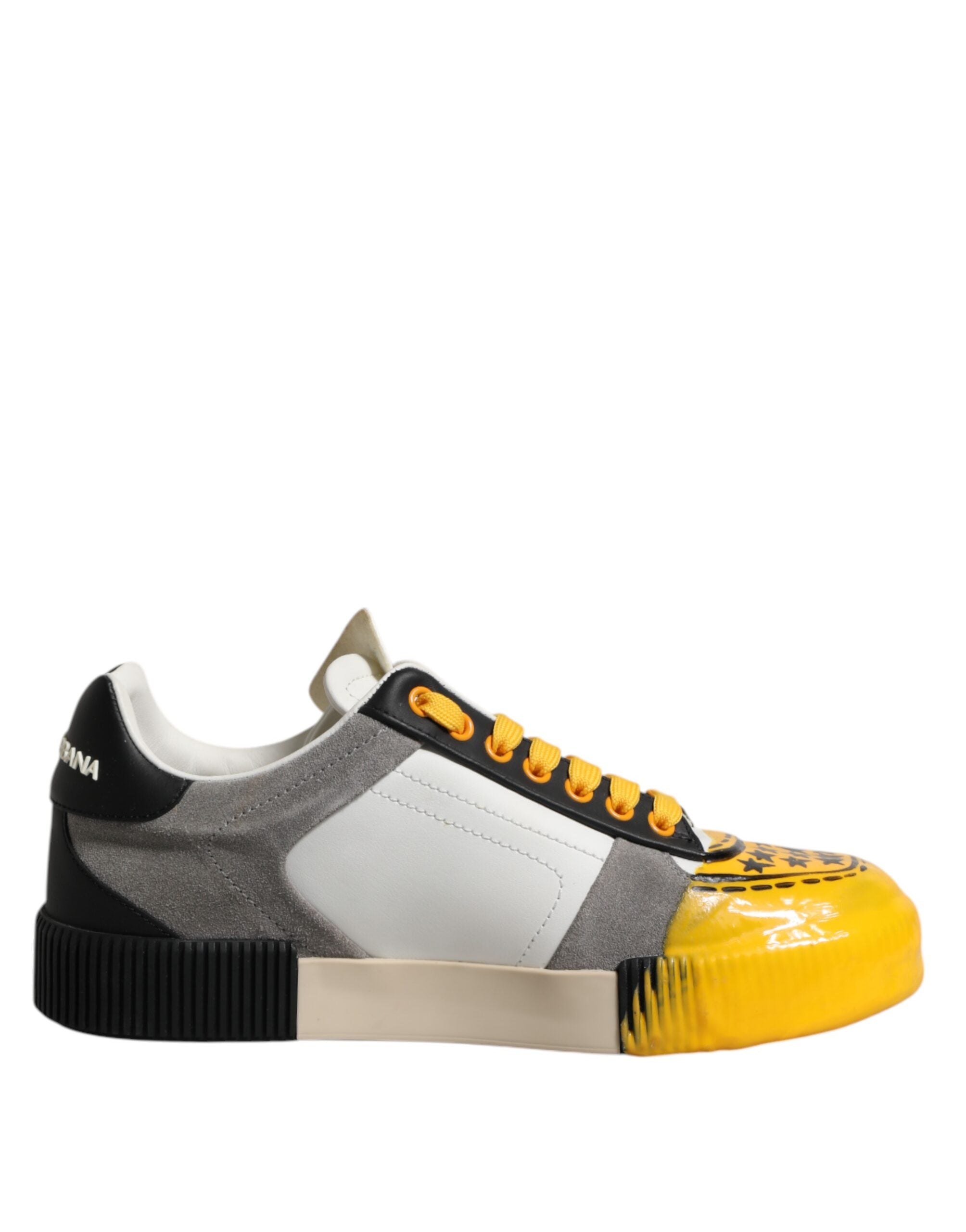 Chaussures basses Dolce & Gabbana Miami multicolores, sneakers élégants avec design vibrant et détails colorés.