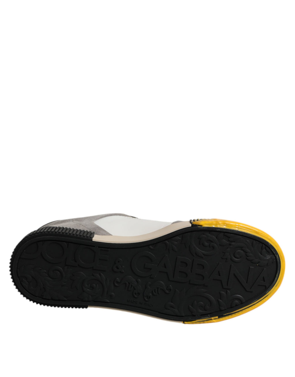 Chaussures sneakers basses Dolce & Gabbana Miami en multicolore, vue de face avec design coloré et détails modernes.