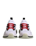 Chaussures de sport blanches Dolce & Gabbana Sorrento, baskets extensibles élégantes et confortables pour hommes.