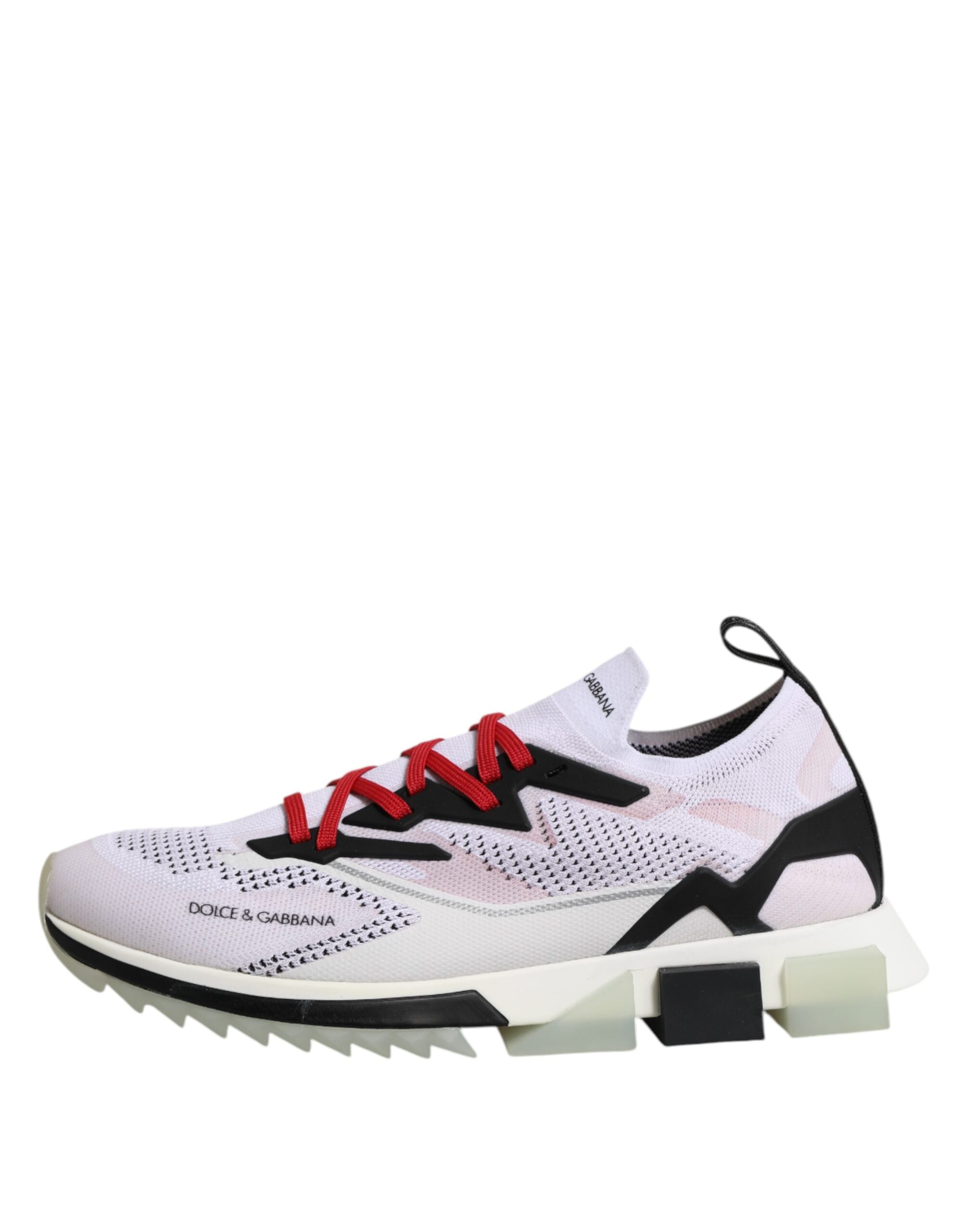 Chaussures de sport blanches Dolce & Gabbana Sorrento Stretch Sneakers, baskets décontractées pour femmes et hommes.