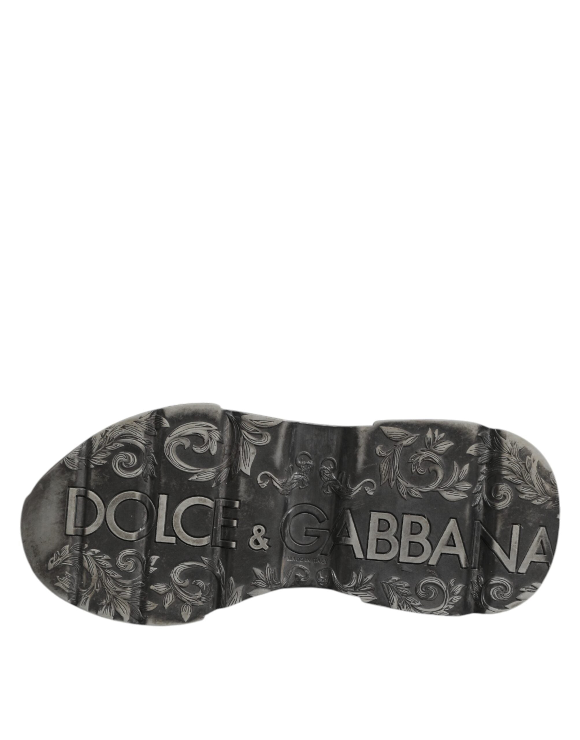 Chaussures basses blanches Dolce & Gabbana Daymaster en cuir, sneakers élégants et confortables pour homme.