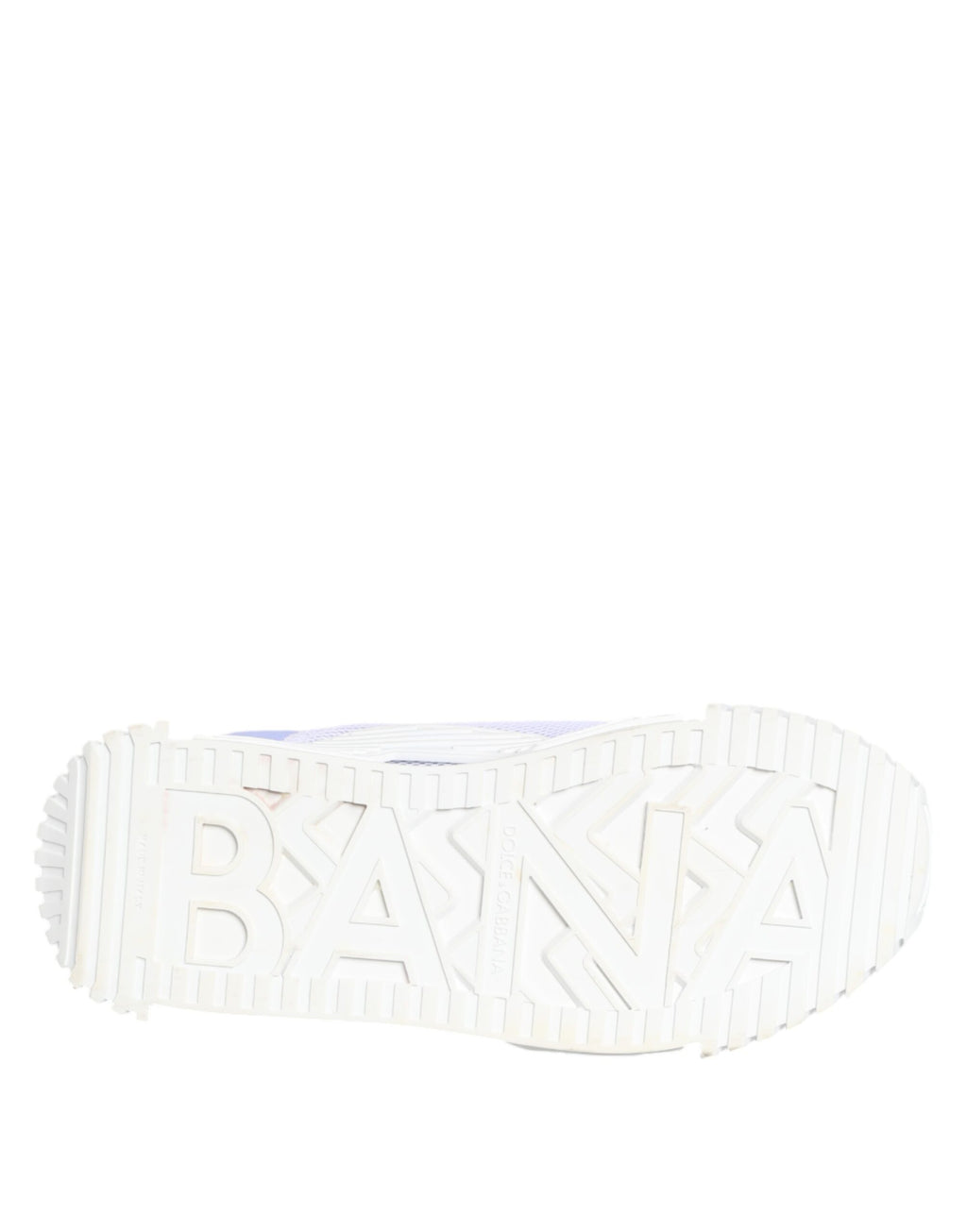 Chaussures sneakers basses Dolce & Gabbana en dentelle violette et blanche, style décontracté avec lacets.