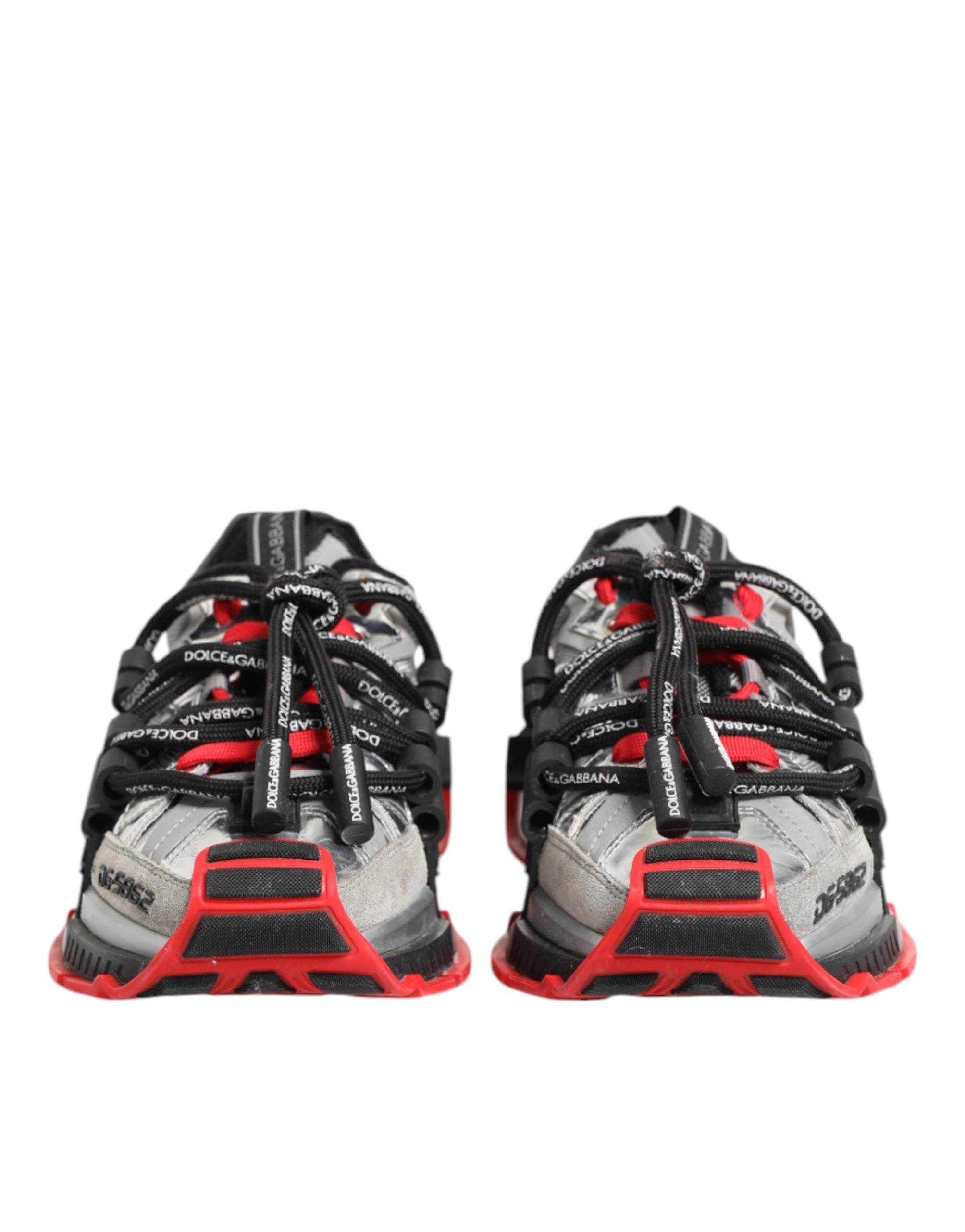 Chaussures sneakers basses Dolce & Gabbana SPACE multicolores pour hommes, design coloré et moderne, vue de face.