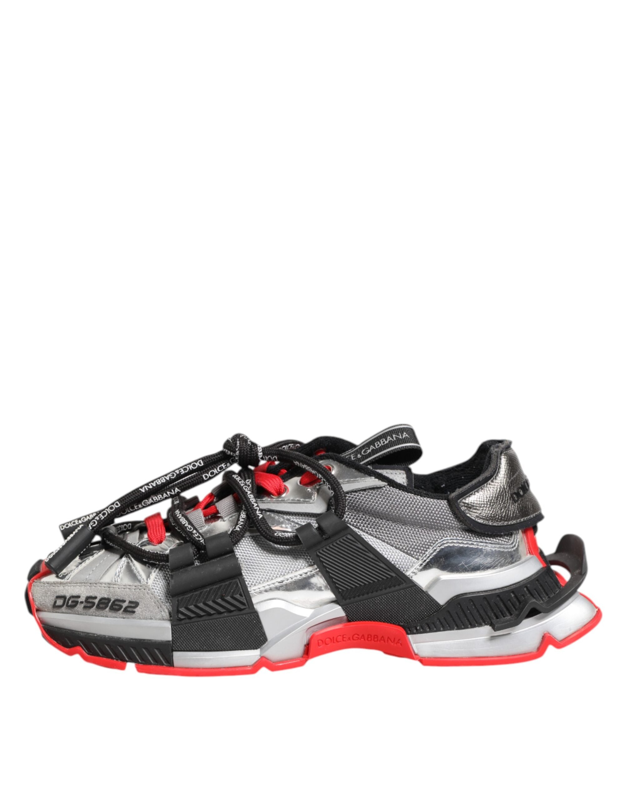 Chaussures sneakers basses pour hommes Dolce & Gabbana SPACE multicolores avec design coloré et moderne, visibles sur l'image.