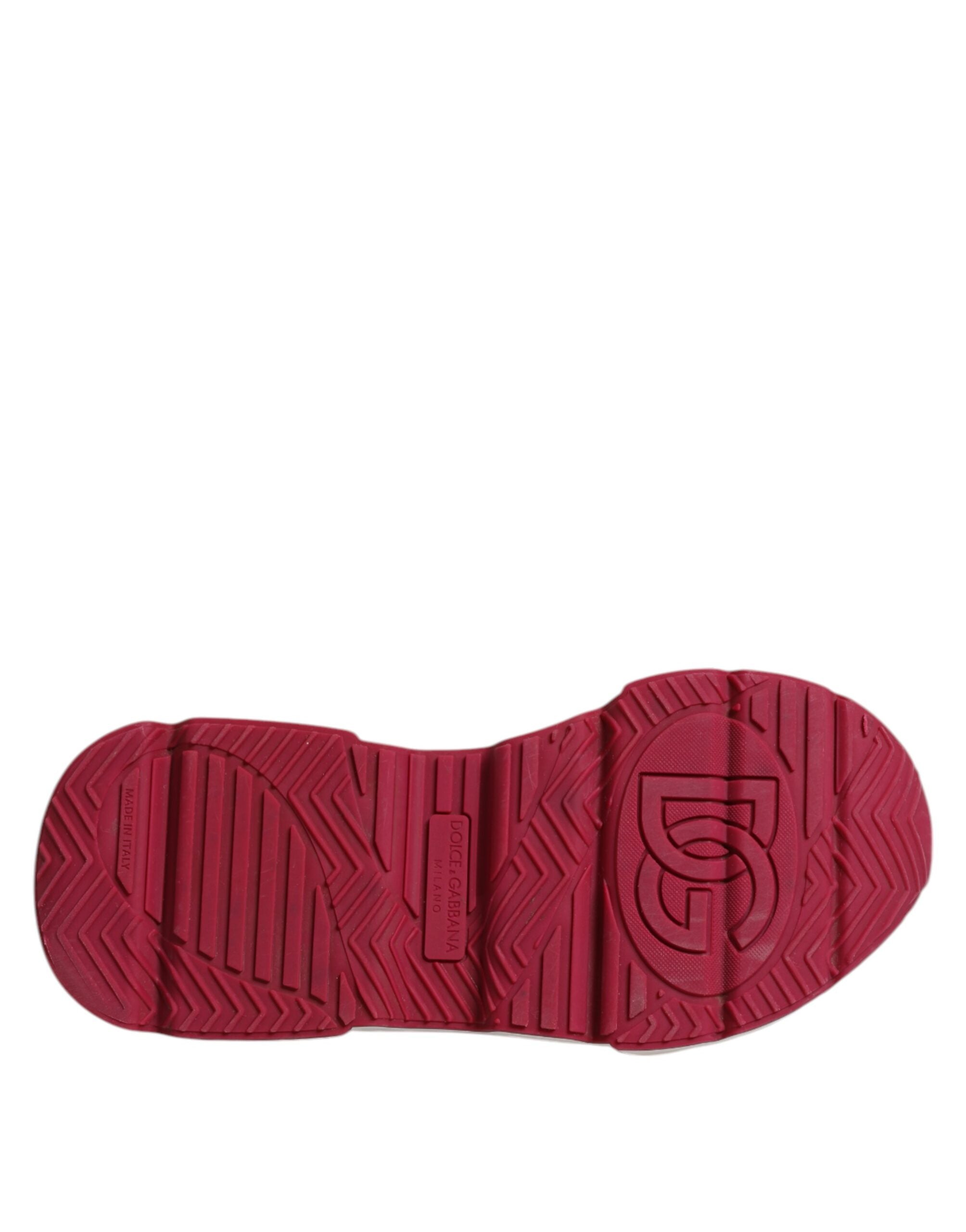 Chaussures sneakers basses Dolce & Gabbana Daymaster multicolores avec design coloré et logo visible, vue de face.