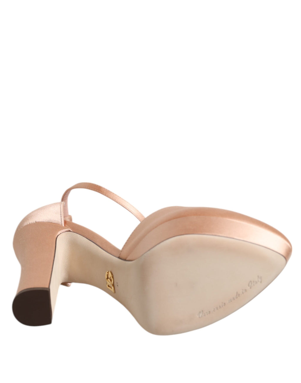 Dolce & Gabbana Pink Blockabsatz-Riemchensandalen