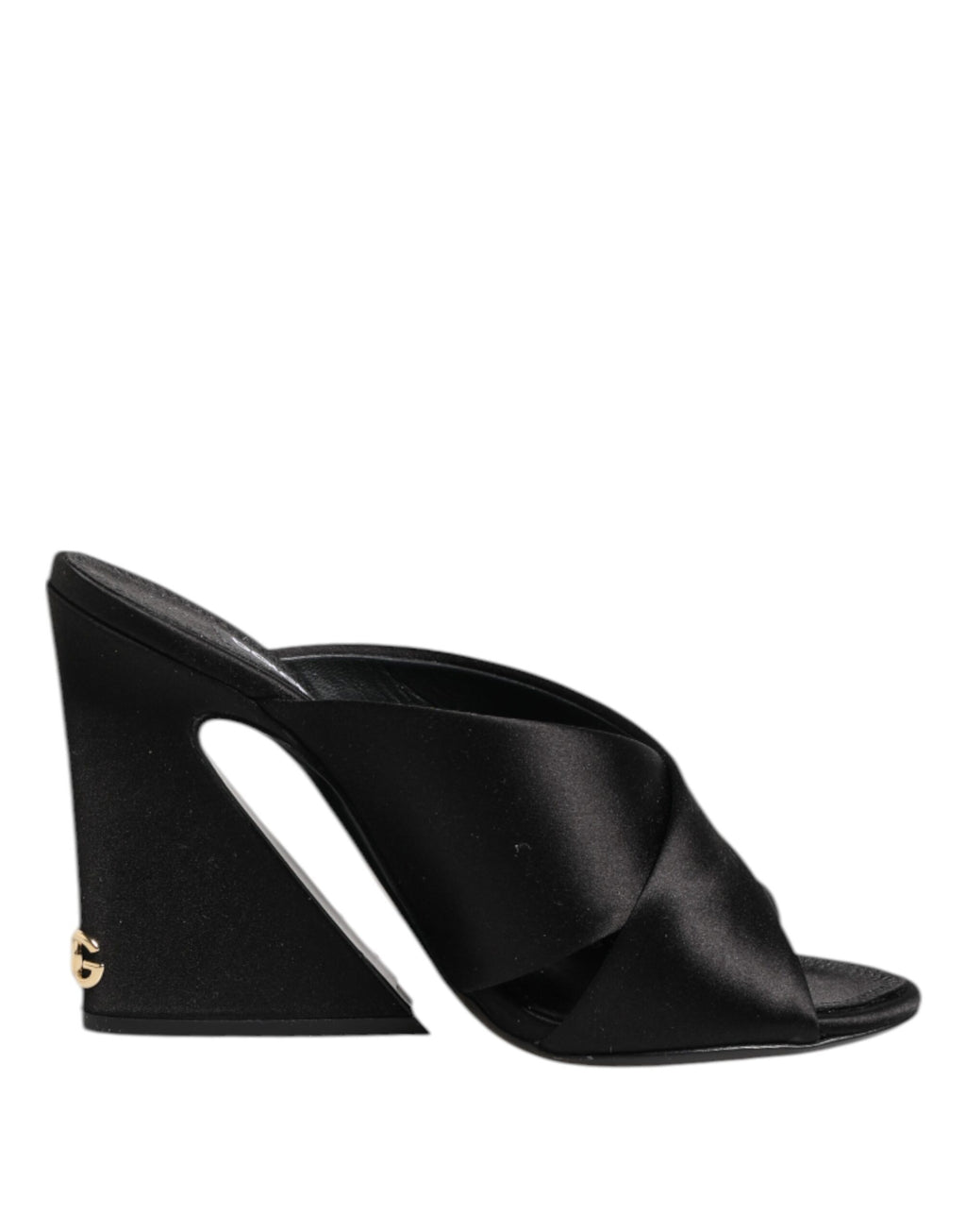 Sandales à talons hauts Dolce & Gabbana Keira Baroque noires avec motifs ornés et design élégant, visibles sur l'image.