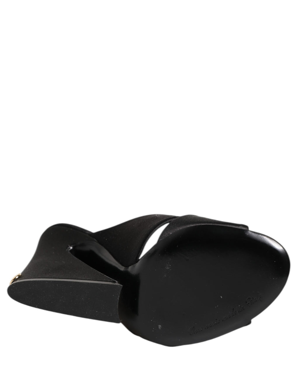 Sandales à talons hauts noires Dolce & Gabbana Keira Baroque avec détails ornementaux, design élégant et sophistiqué.