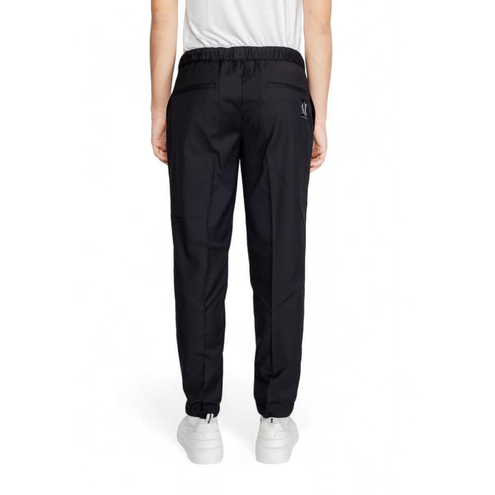 Armani Exchange Schwarze Freizeithose aus Polyester