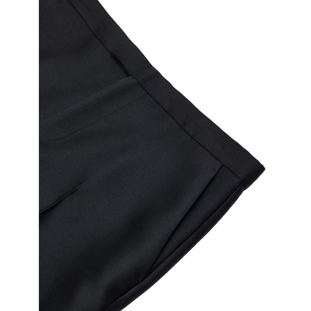Pantalon décontracté en coton noir de Gucci, style casual avec coupe confortable et détails élégants.