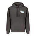 Sweatshirt en coton noir pour homme de la marque Tommy Hilfiger, style décontracté et confortable.