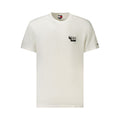 T-shirt blanc pour homme Tommy Hilfiger en coton, vue de face, avec logo discret sur la poitrine.