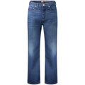 Jeans en coton bleu pour homme de la marque Tommy Hilfiger, coupe classique avec détails élégants.
