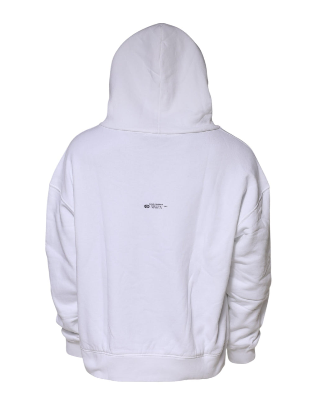 Sweat-shirt à capuche blanc Dolce & Gabbana DG Vib3 pour homme, pull décontracté avec logo sur la poitrine