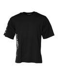 T-shirt homme noir Dolce & Gabbana en coton avec logo imprimé, col rond et design simple.