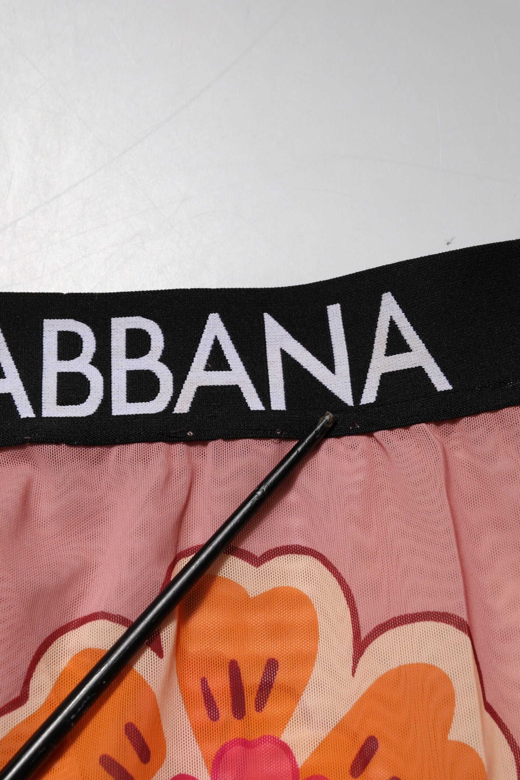 Dolce & Gabbana Pink Floral Leggings Stretch-Bund-Hose