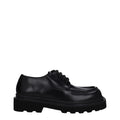 Chaussures Richelieu et derbies en cuir noir de Dolce & Gabbana, élégantes et sophistiquées, pour hommes.